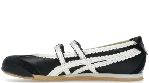 Elevated shock absorption Onitsuka Tiger Mexico 66 TGRS Black Cream (Women's)