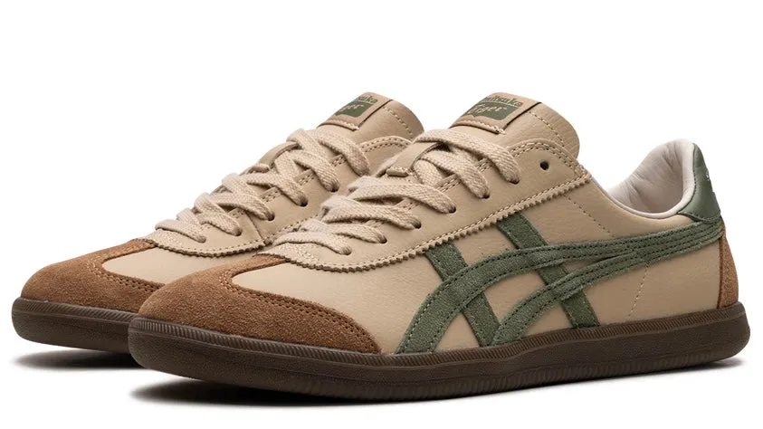Onitsuka Tiger Tokuten Beige Green Asymmetric Lacing Designs