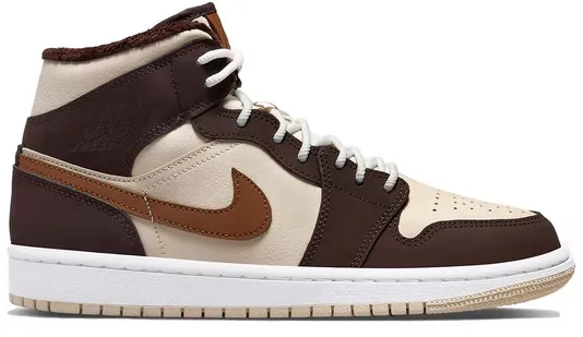 Jordan 1 Mid SE Brown Basalt Oatmeal (W) Lifestyle Trend