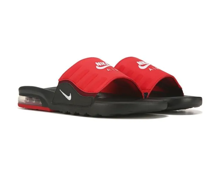 Superior ease High-performance ease Men's Nike Air Max Camden Slides (Black/Red)