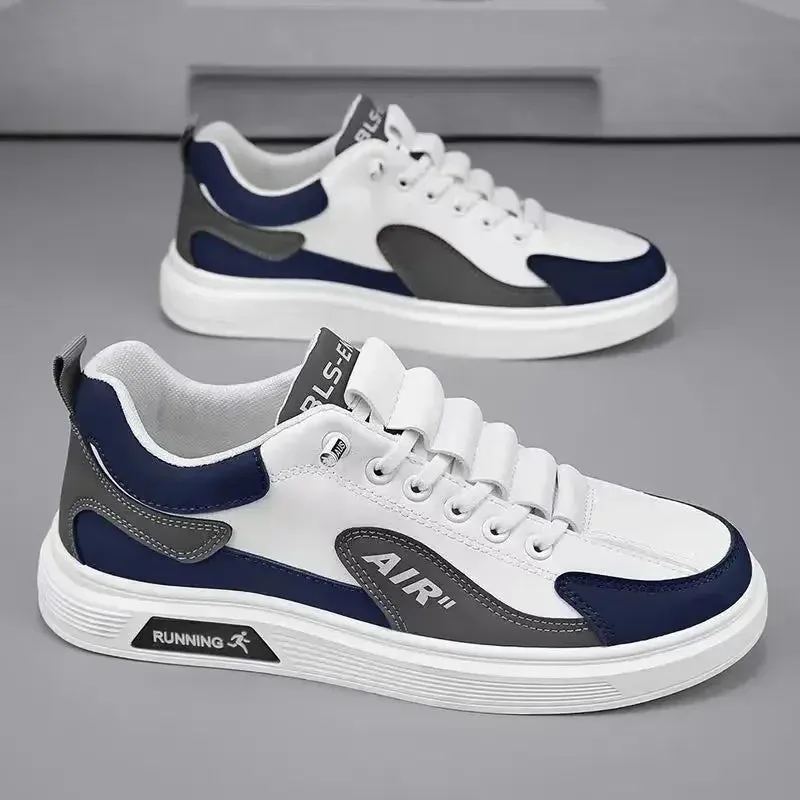 Particularly Reliable Trend 2025 New Men's Shoes Leather Fashion Low-top Men's Casual Trendy Shoes Running Sports