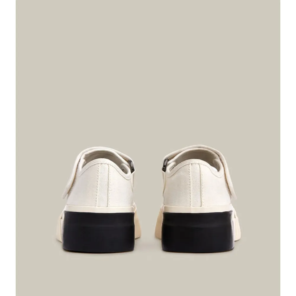 ARTICLE NO. DOWNTOWN CANVAS MARYJANE IN WHIT-WHITE / CREAM Chase Step