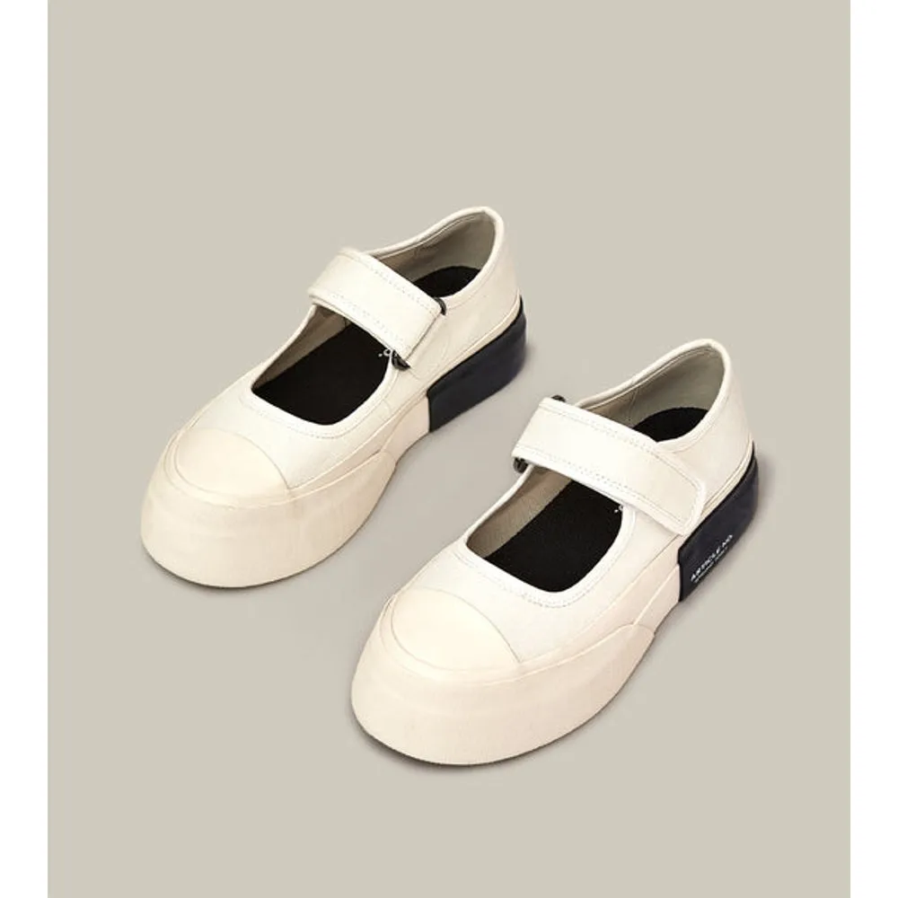 ARTICLE NO. DOWNTOWN CANVAS MARYJANE IN WHIT-WHITE / CREAM Travel Daily