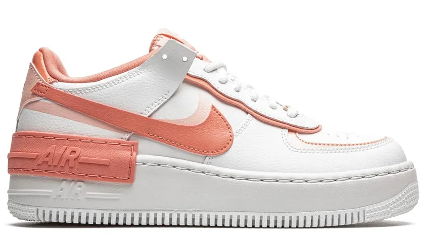 Nike Air Force 1 Shadow White Coral Pink (W) Street Style