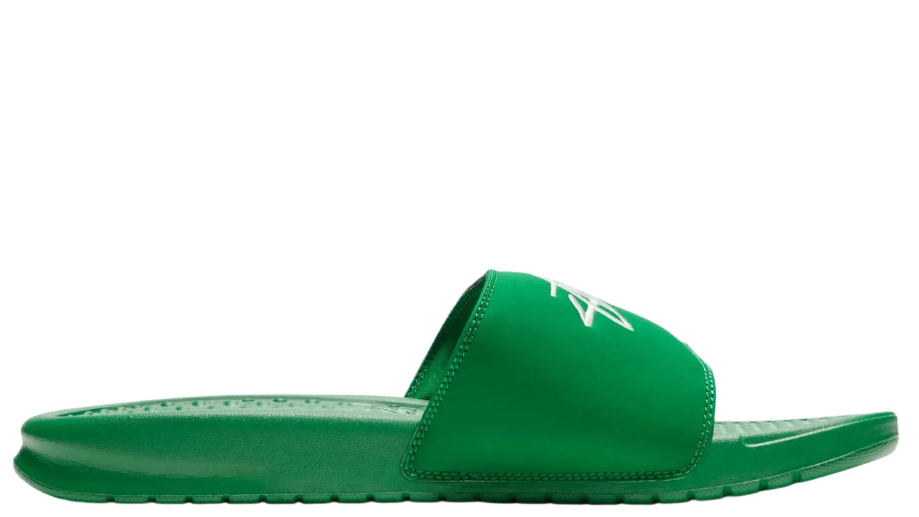 Flexible Steps Modern Nike Benassi Slide Stussy Pine Green Sail