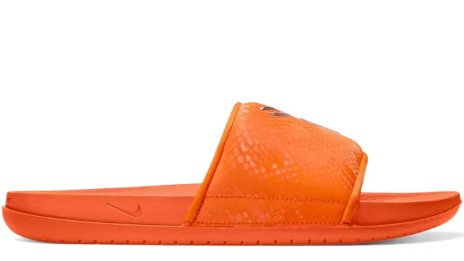 Nike Kobe Offcourt Slide Safety Orange Layered silhouette Shock Diffusing Midsole