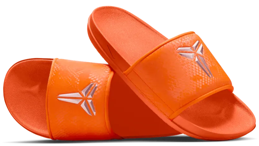 Nike Kobe Offcourt Slide Safety Orange Minimalist Layered Design Durable Upper Material