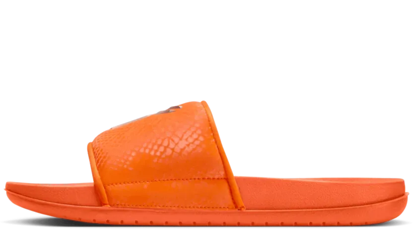 Subtle Tread Ventilated Panels Nike Kobe Offcourt Slide Safety Orange