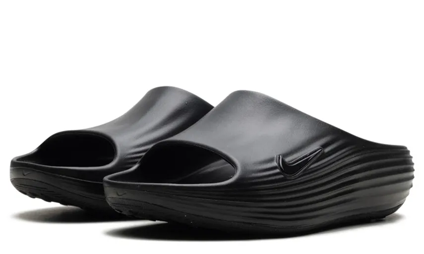 Adjustable Closure Nike ReactX Rejuven8 Slide Black