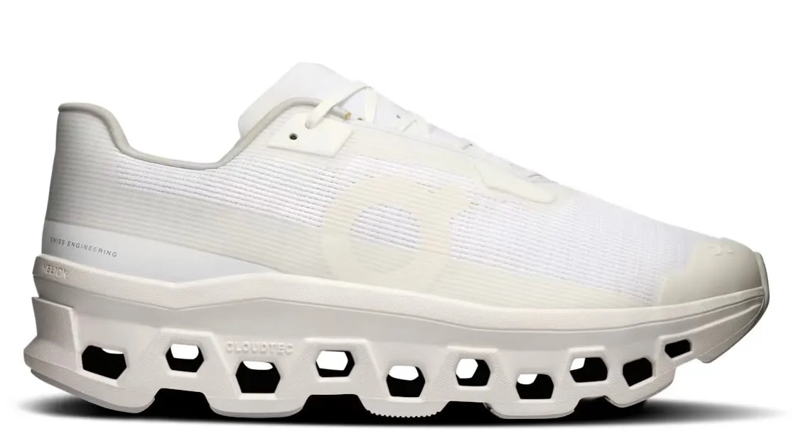 Minimalist Aesthetic Move Light On Running Cloudmonster Void All White (Women's)