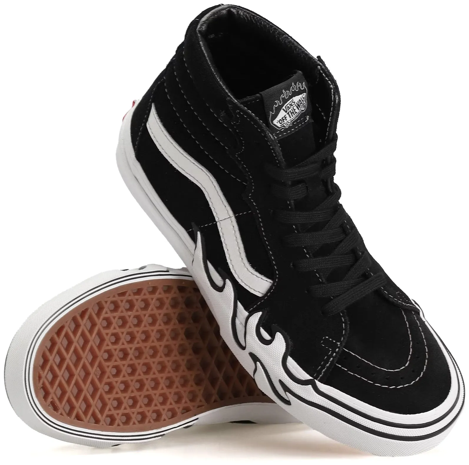Non Slip Design Vans Sk8-Hi Flame Black