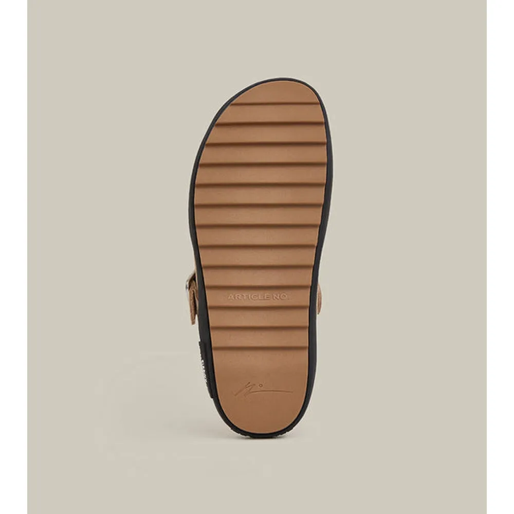 ARTICLE NO. VAGABOND LEATHER BEIGE DRIFT CLOGS-BEIGE / BLACK Prairie Hike