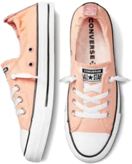 Daily Walk Converse Womens Chuck Taylor All Star Shoreline Slip Summer Florals Cheeky Coral/Lawn Flamingo