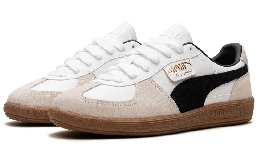 Customizable Fit Puma Palermo Leather White Vapor Grey Gum
