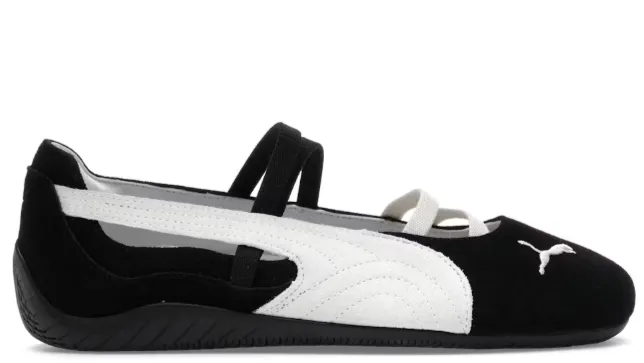 Puma Speedcat Ballet Black White (Women's) Hydrophobic Upper Material