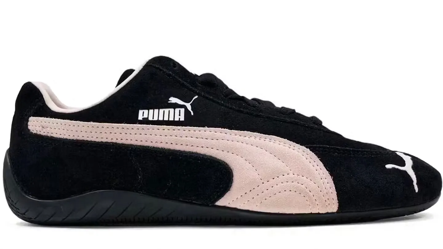 Puma Speedcat OG Black Mauve Mist (Women's) Durable Wear Recycled Synthetic Upper