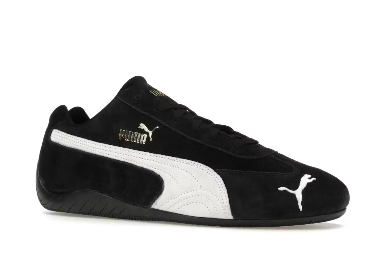 Puma Speedcat OG Black White Microfiber Lining Tech Sneaker Collections