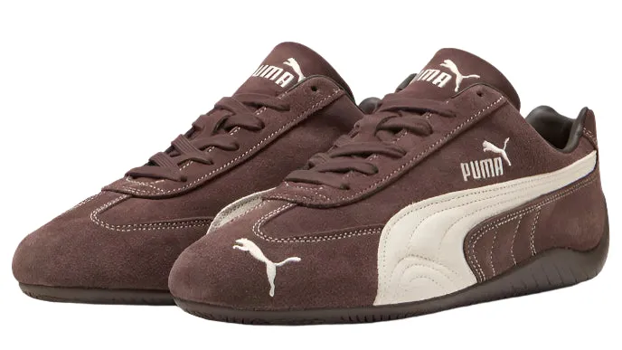 sports Zipper Closure Puma Speedcat TTF Dark Chocolate Frosted Ivory