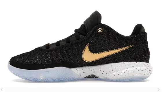 Nike LeBron 20 Black Metallic Gold Waterproof Barrier Tech