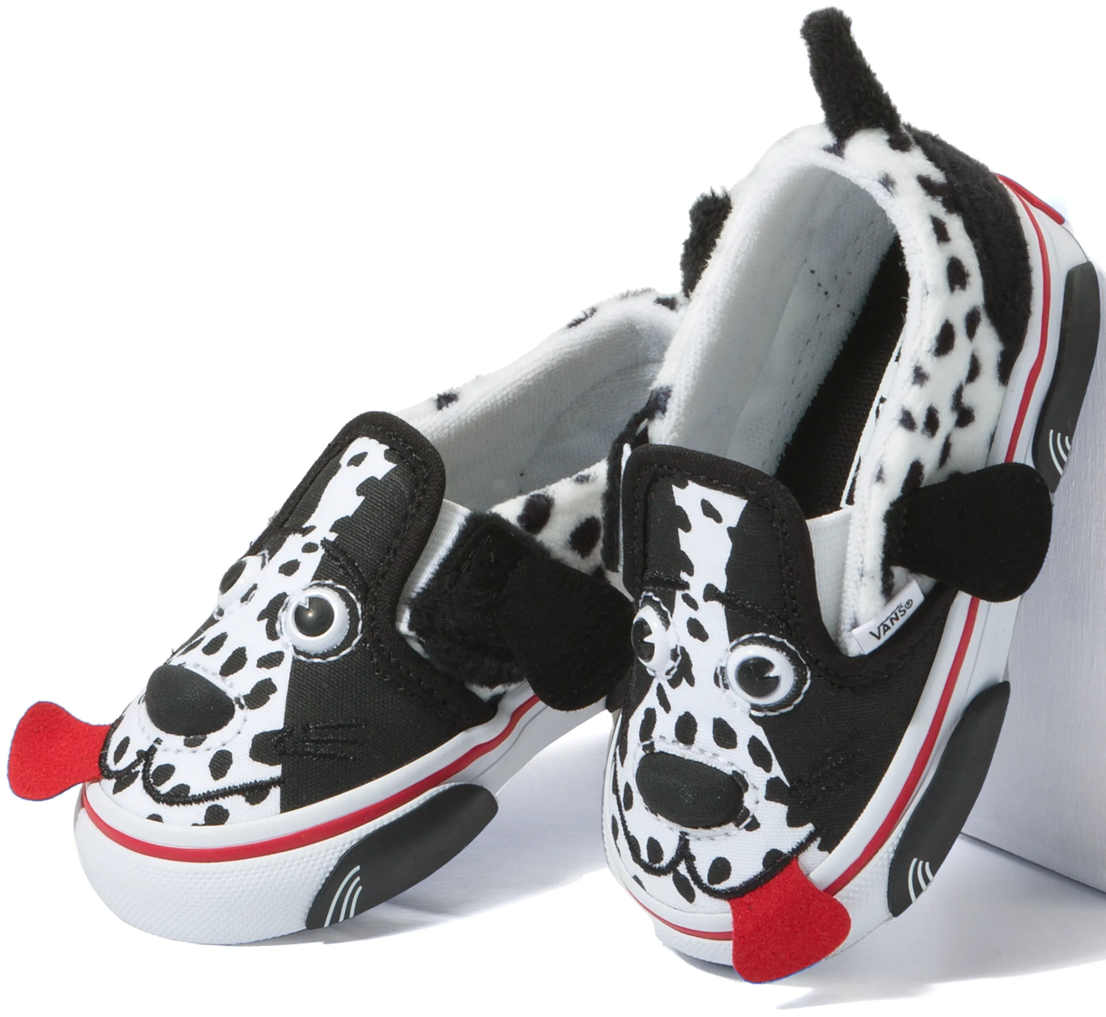 Rugged Sole Vans Youth Dog Slip Dalmation Black/White