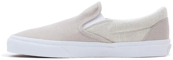 Vans Classic Slip-On Summer Linen Natural Go Anywhere Quick Slip Shoes