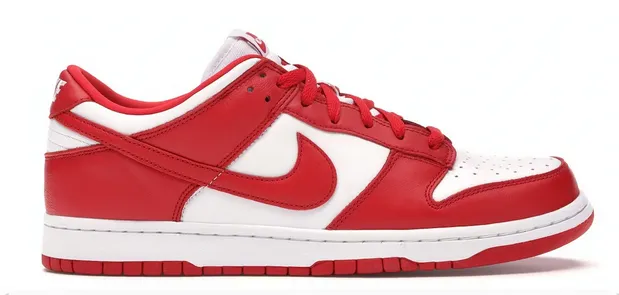 Microperforated Vamp Wear Flex Nike Dunk Low SP St. John's (2020/2023)