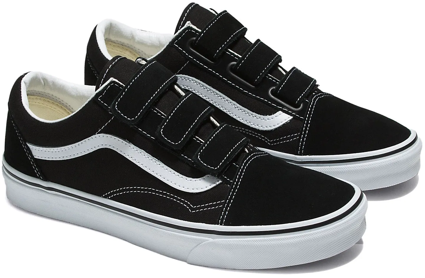All Rounder Fit Easy Action Fit Vans Old Skool Velcro Black