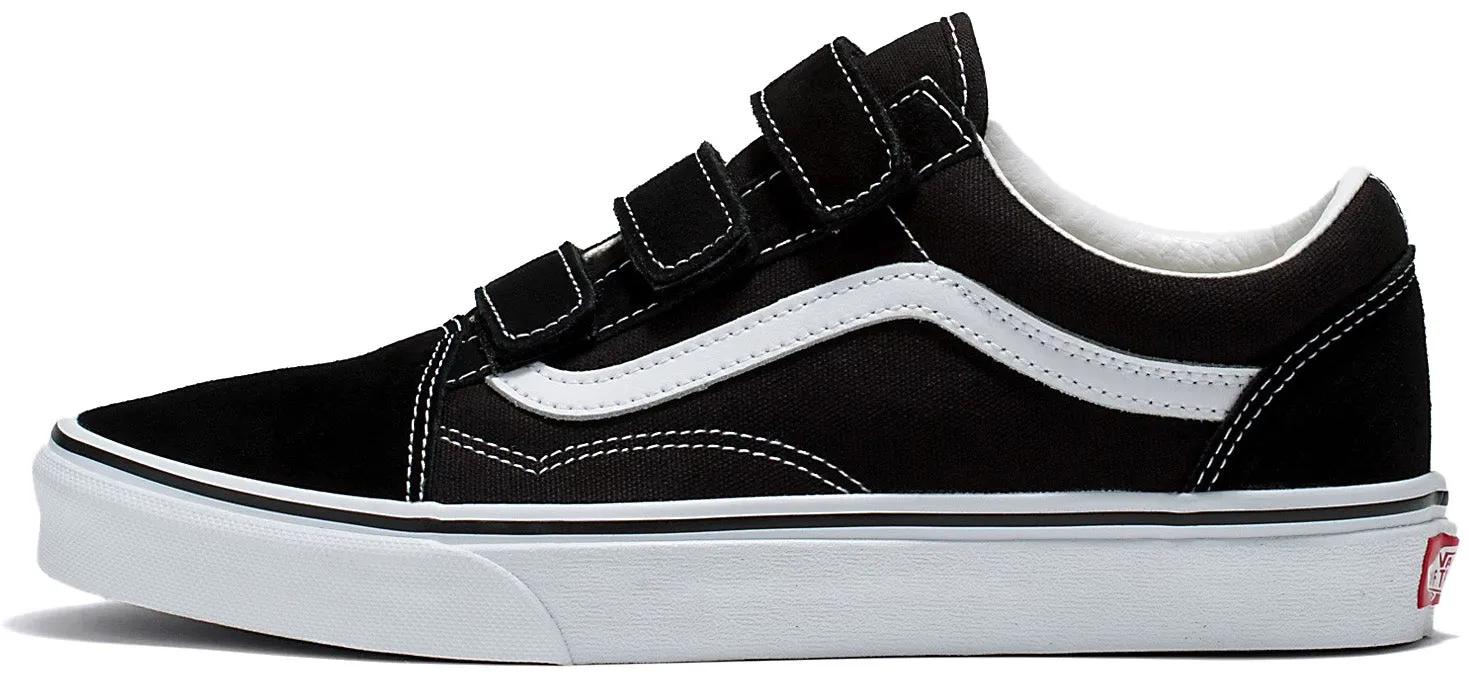 Vans Old Skool Velcro Black Flexible Build Comfortable elasticity