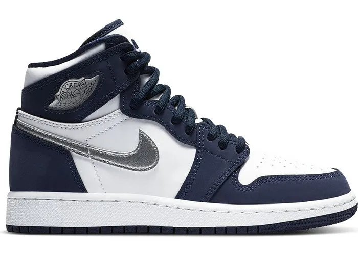 Jordan 1 Retro High COJP Midnight Navy (GS) High Top Design Basic Casual