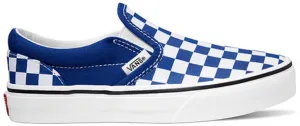 Vans Kids Classic Slip-On Checkerboard Blueprint Effortless Style Walk Quick Access Slip