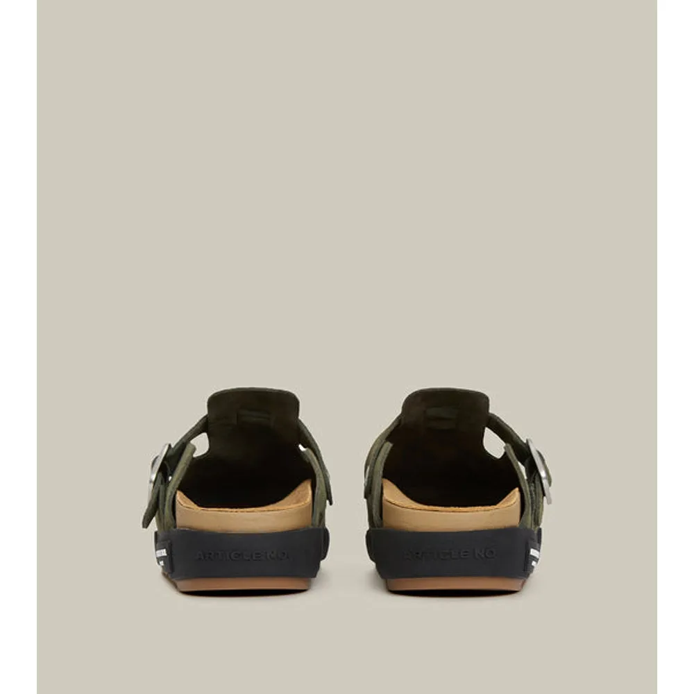 Winter Vibe ARTICLE NO. VAGABOND LEATHER DARK GREEN DRIFT CLOGS-DARK GREEN /BLACK