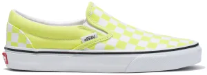Cushioned Step Vans Classic Slip-On Checkerboard Evening Primrose