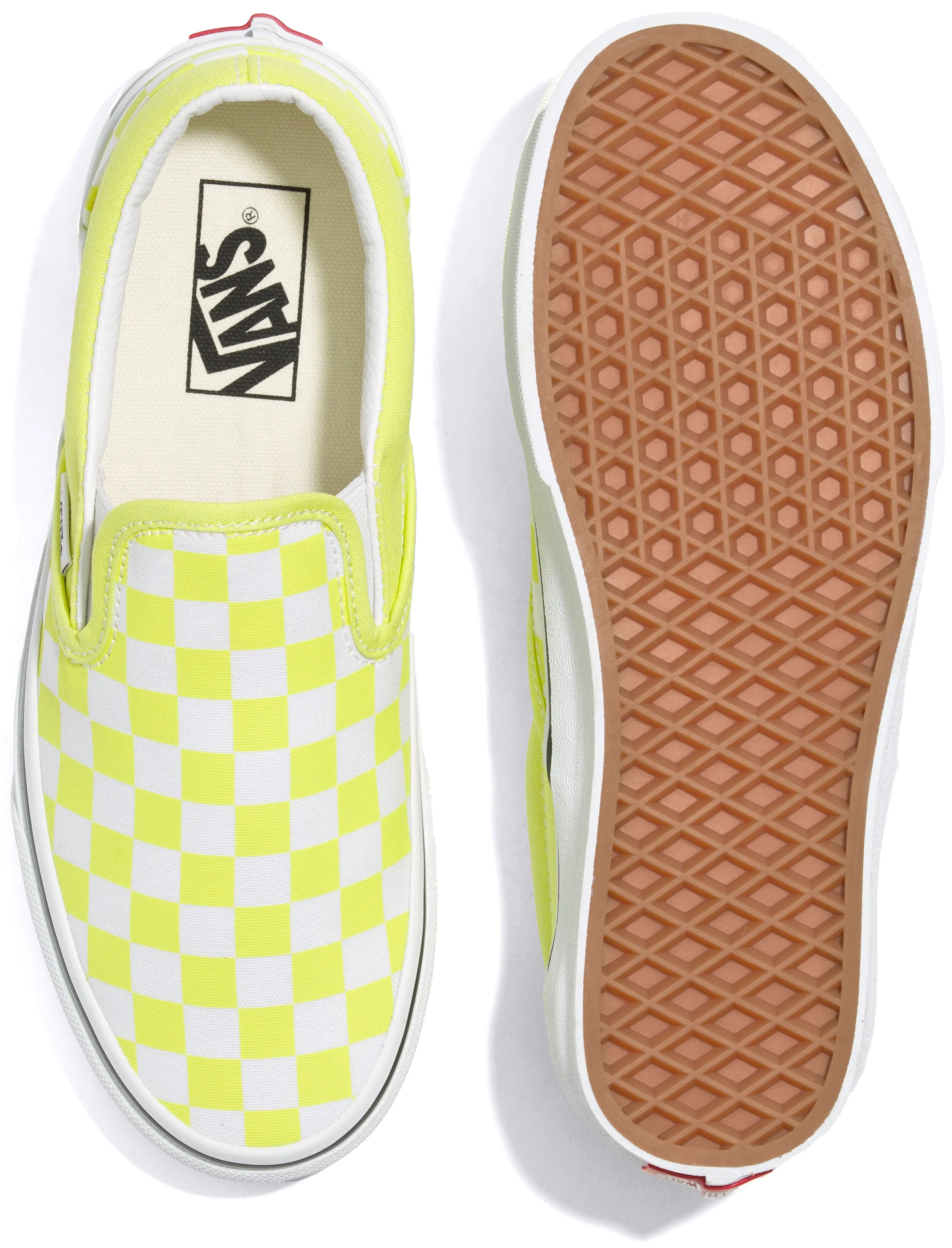 Vans Classic Slip-On Checkerboard Evening Primrose City Walk Urban Style