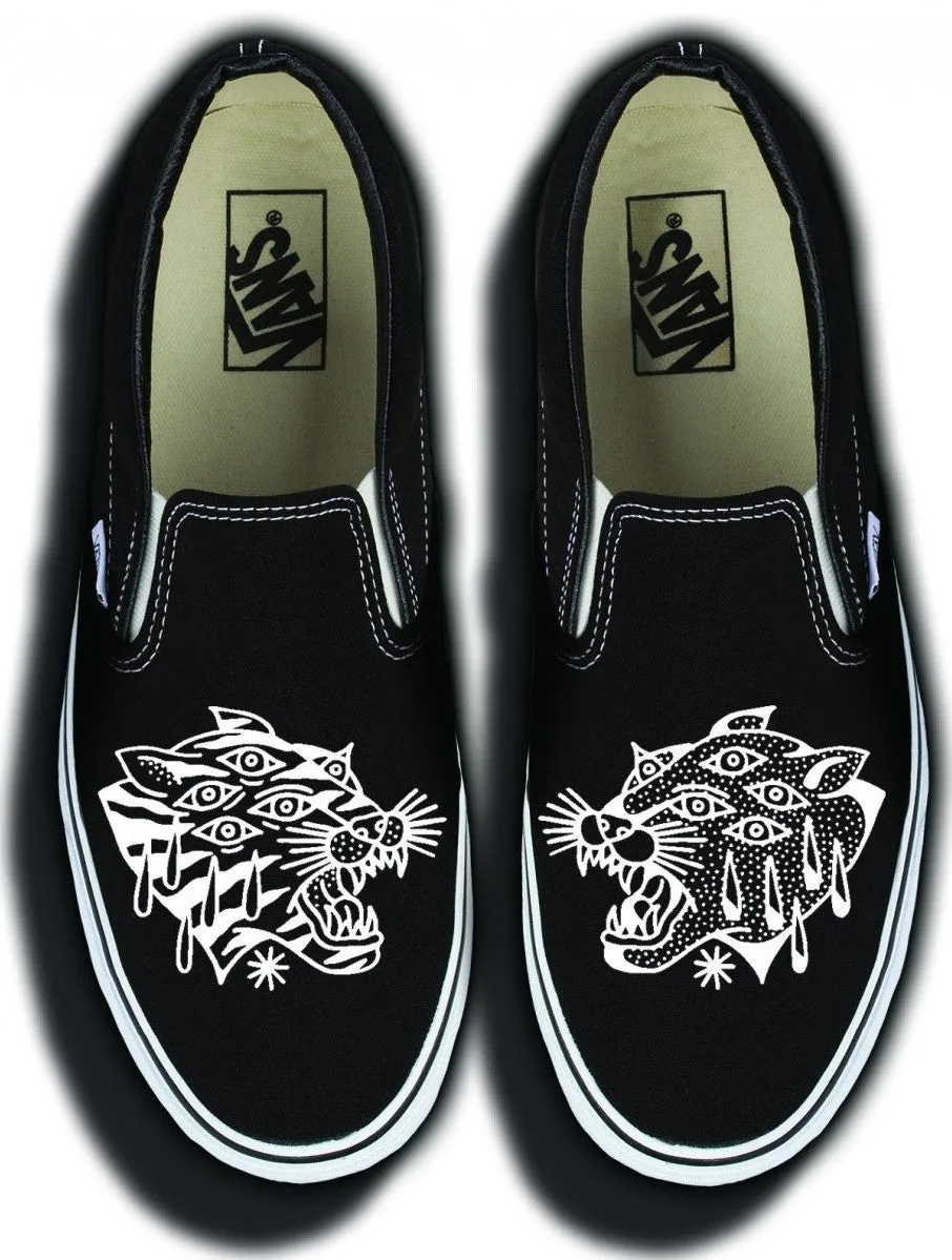 Baggins Original Classic Slip-On Ali Bruce Tiger Black Relax Walk Shoes Slip On Movement