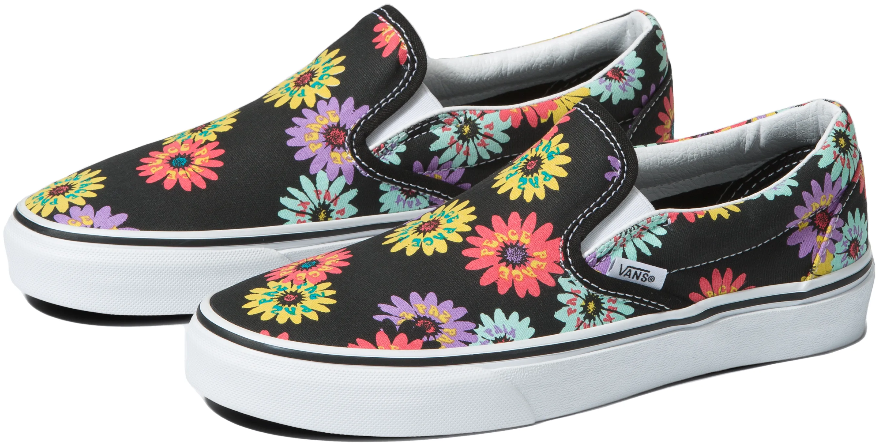 Active Slip On Vans Classic Slip-On Peace Floral