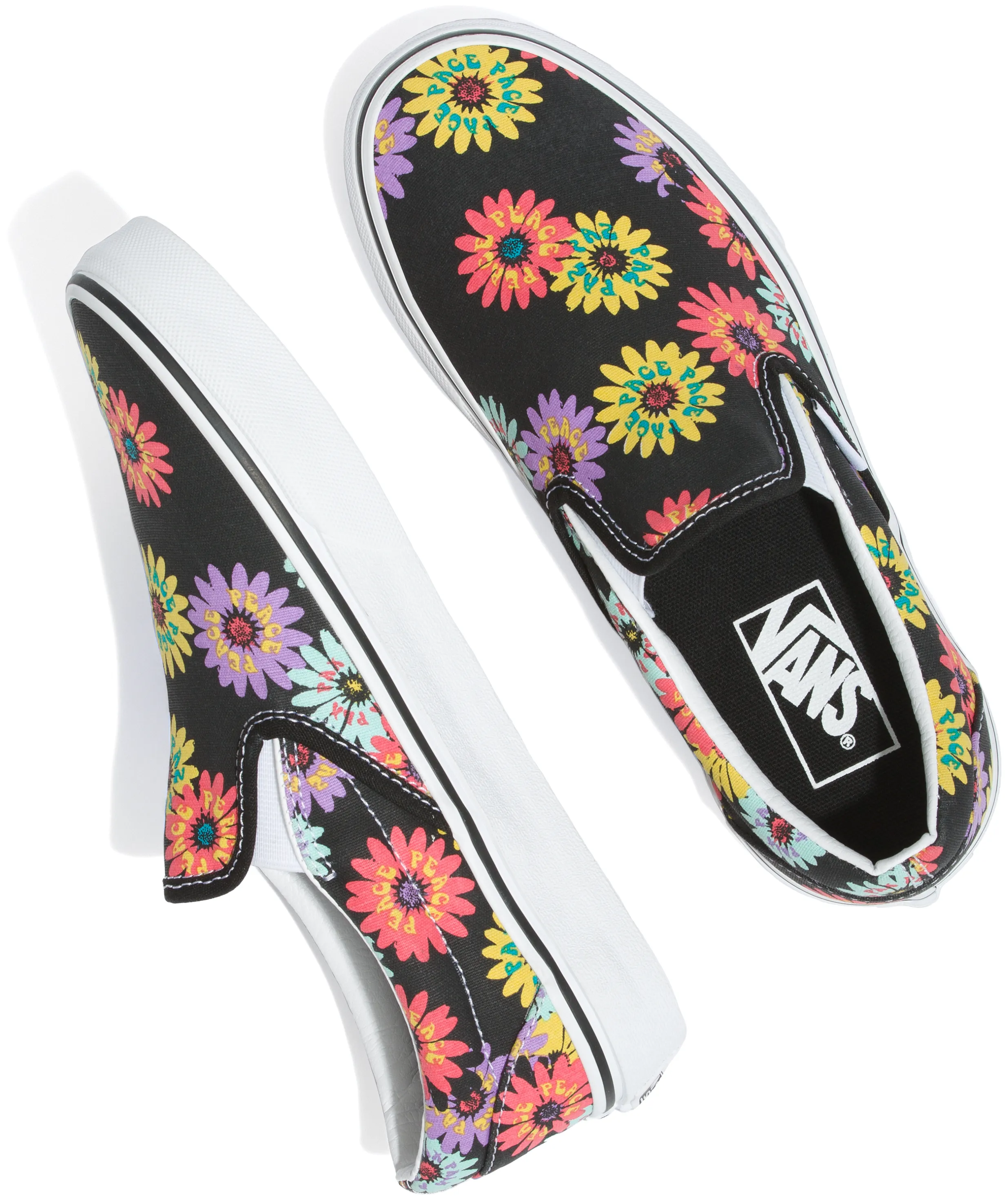 Vans Classic Slip-On Peace Floral Comfort Glide Fit