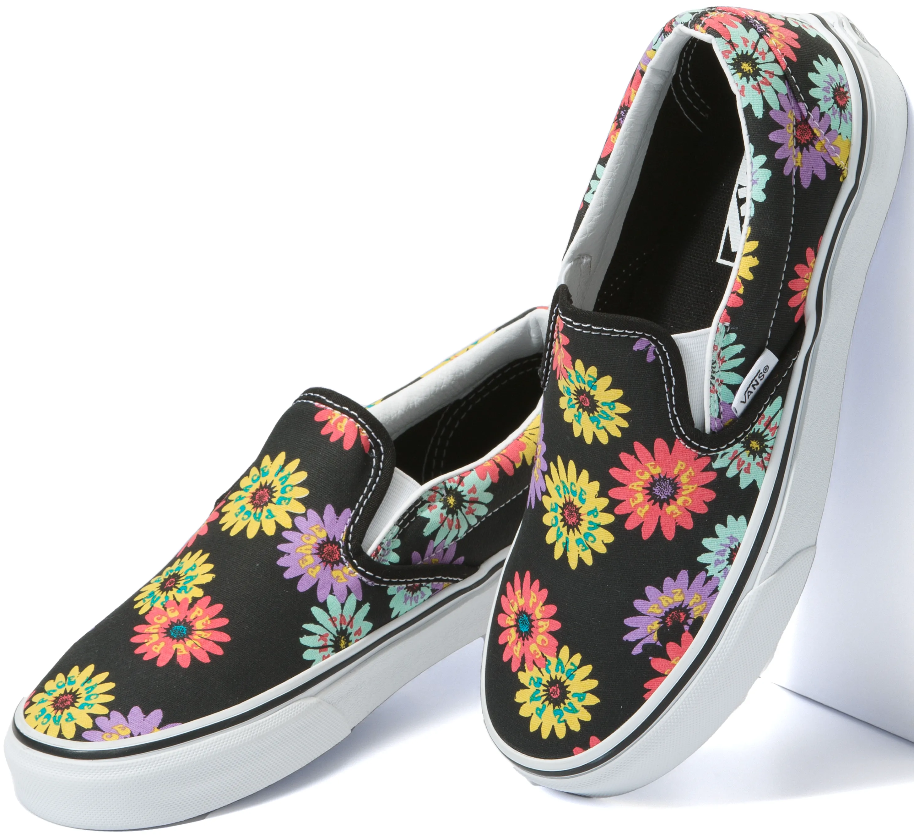 Vans Classic Slip-On Peace Floral Slip Fit Travel
