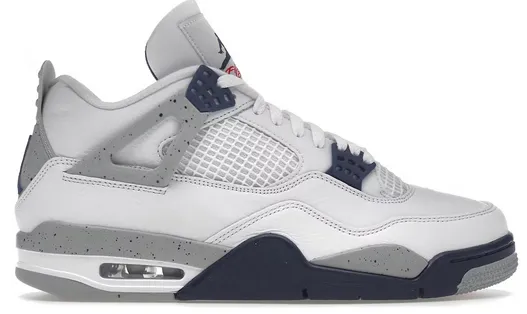 Jordan 4 Retro Midnight Navy Zip Up Design Strong Cushion