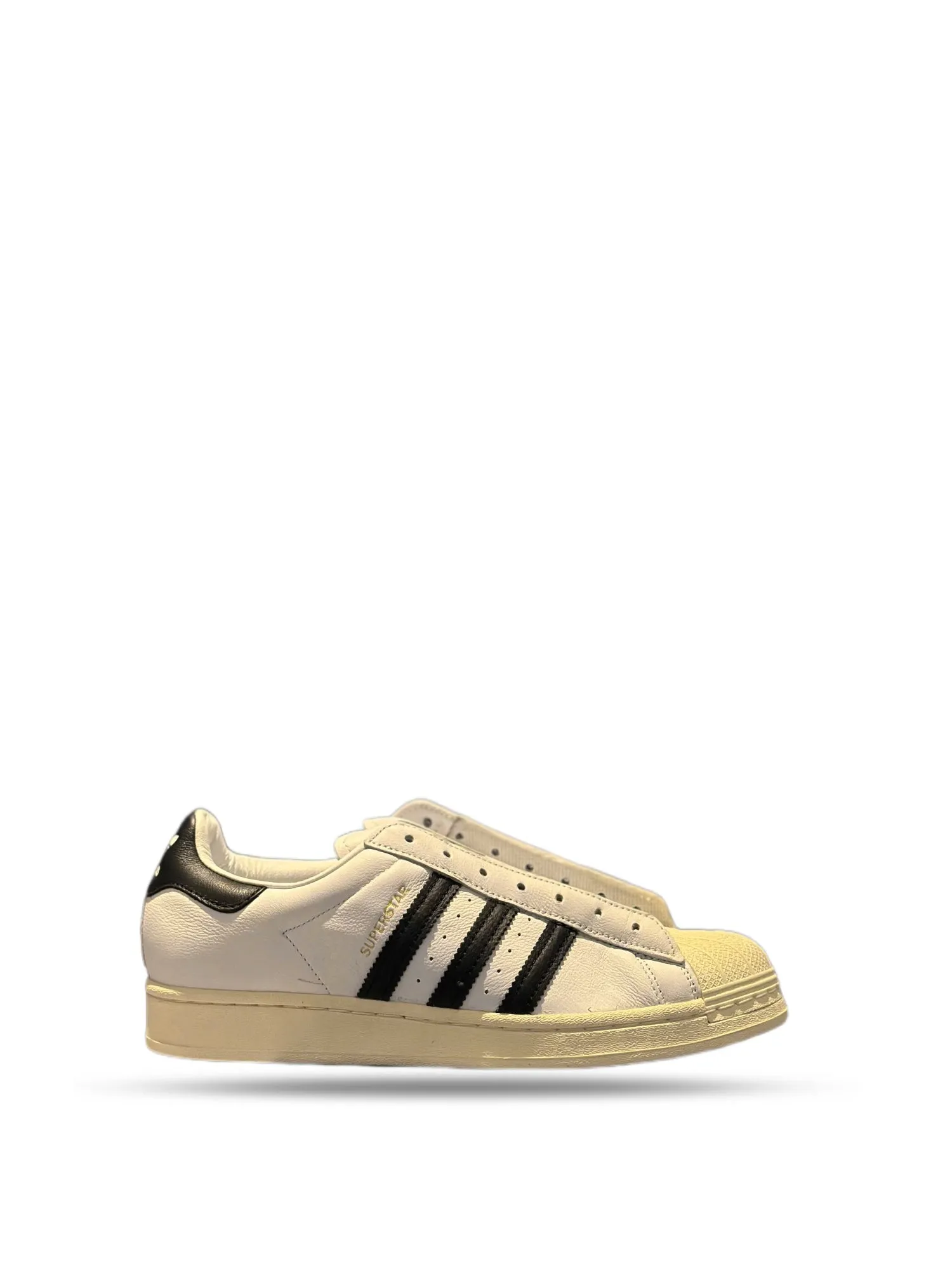 carbon fiber shank adidas Superstar Laceless White Black