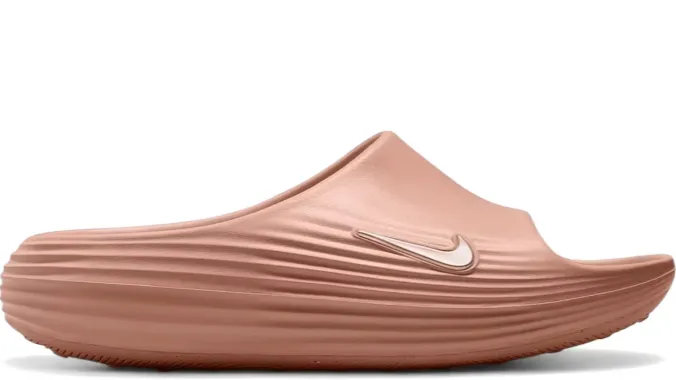 Nike ReactX Rejuven8 Slide Rose Gold (Women's) Eco Friendly Production