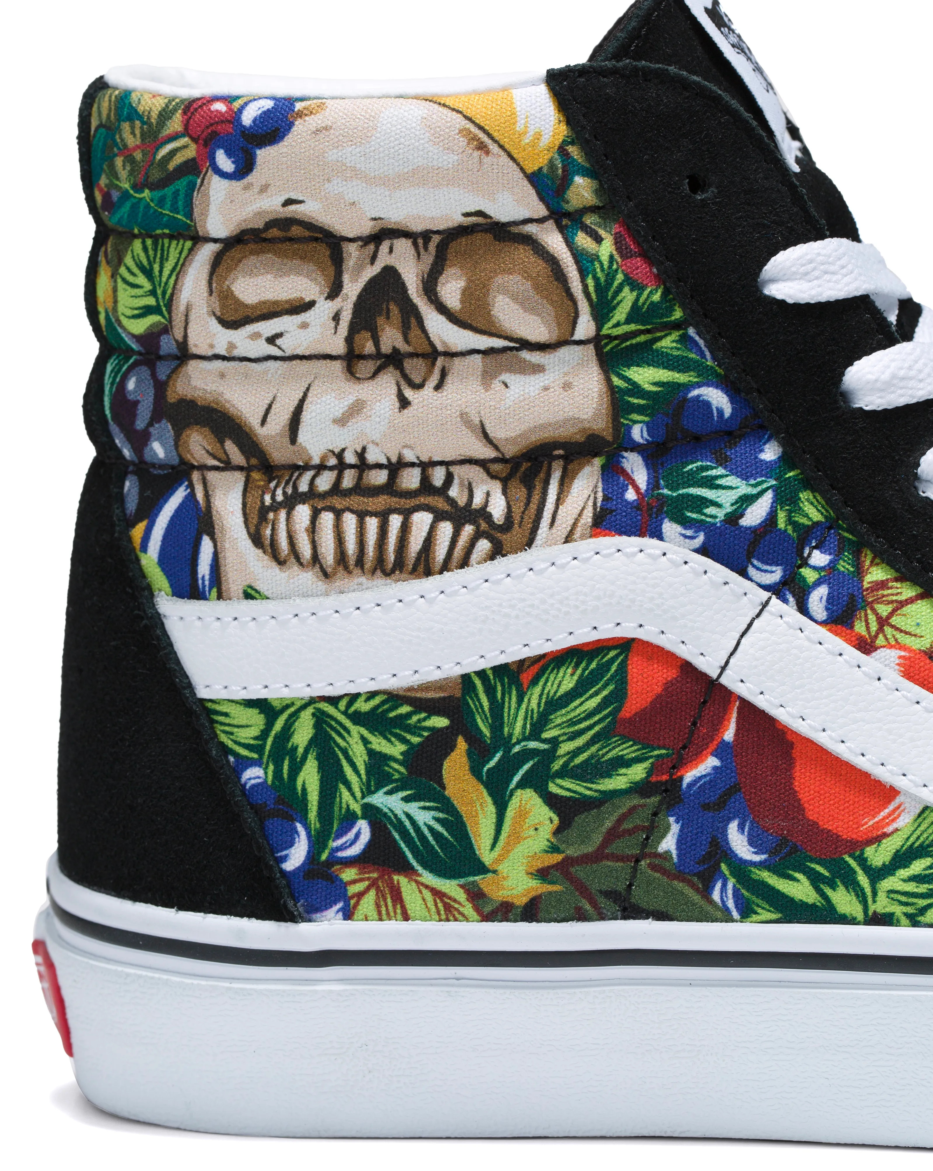 Vans Sk8-Hi Fruit Skull Black/White Skater Style Cushion Insole