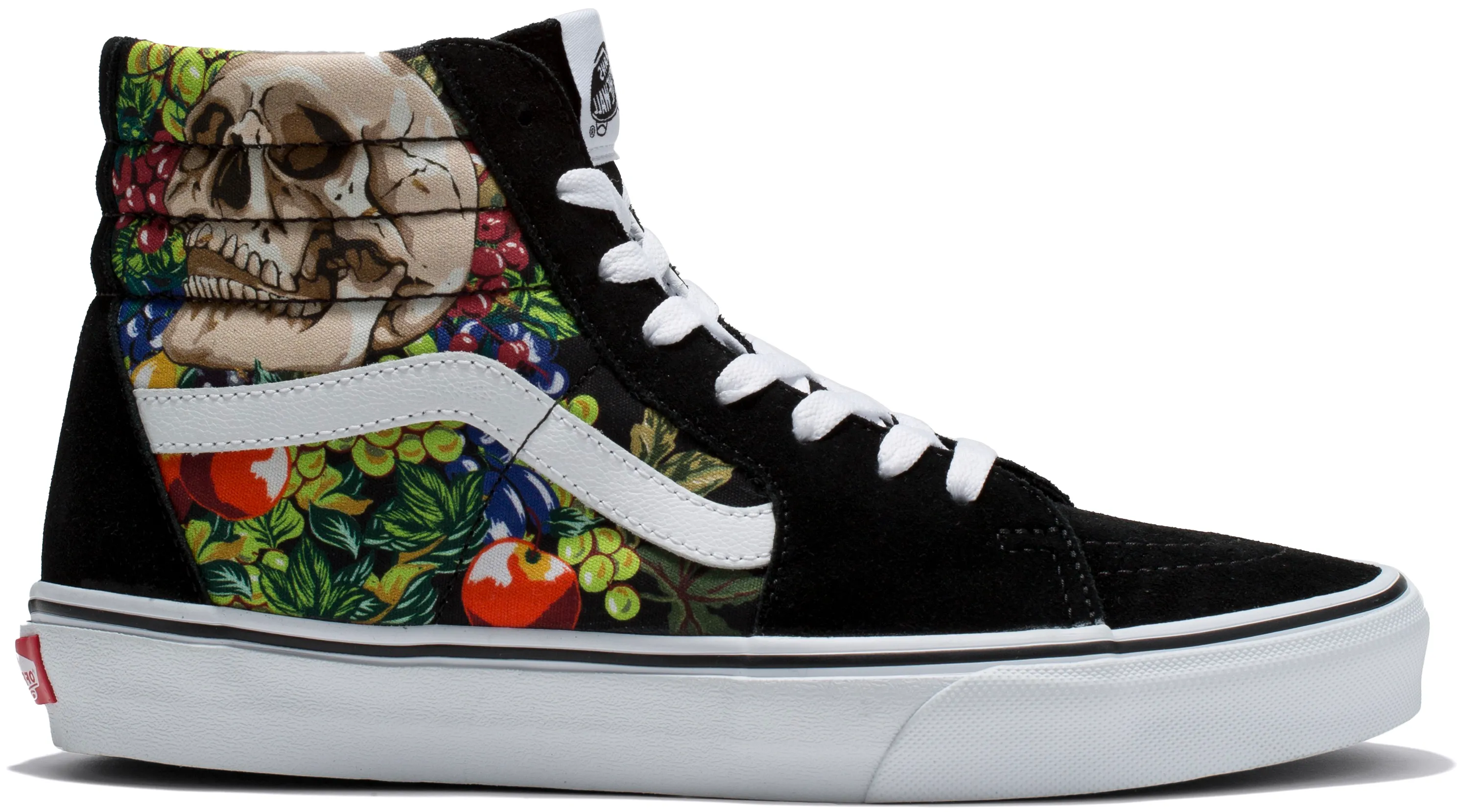 Skater Support Fit Vans Sk8-Hi Fruit Skull Black/White