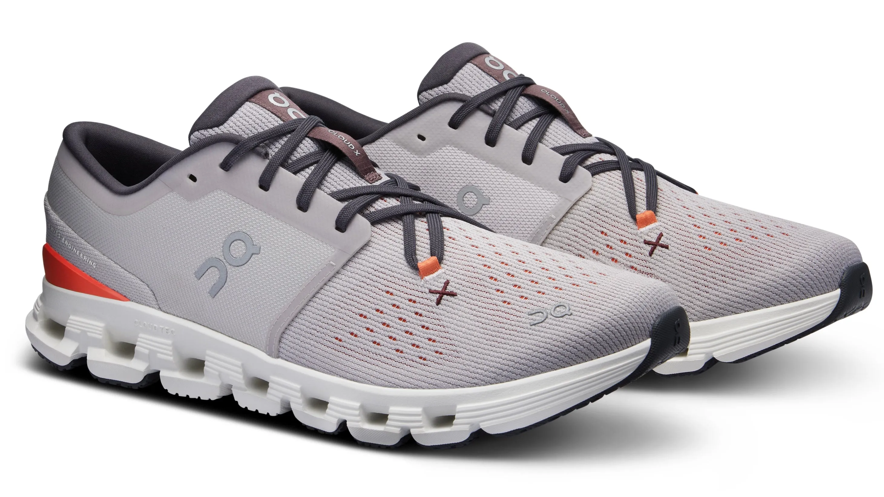 Effortless Silhouette On Running Cloud X 4 Silver Flame (M)