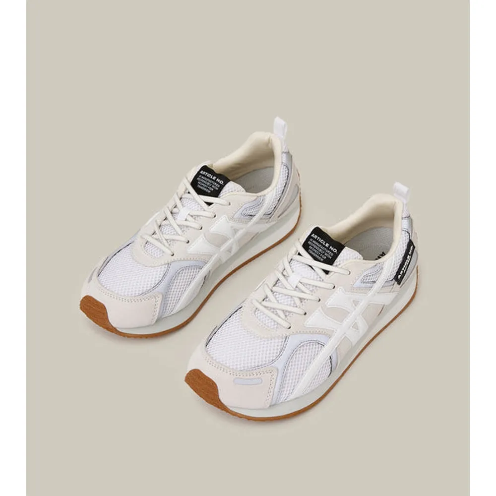 ARTICLE NO. DUNE LOW-TOP WHITE LOGO RUNNER-WHITE Peak Jog