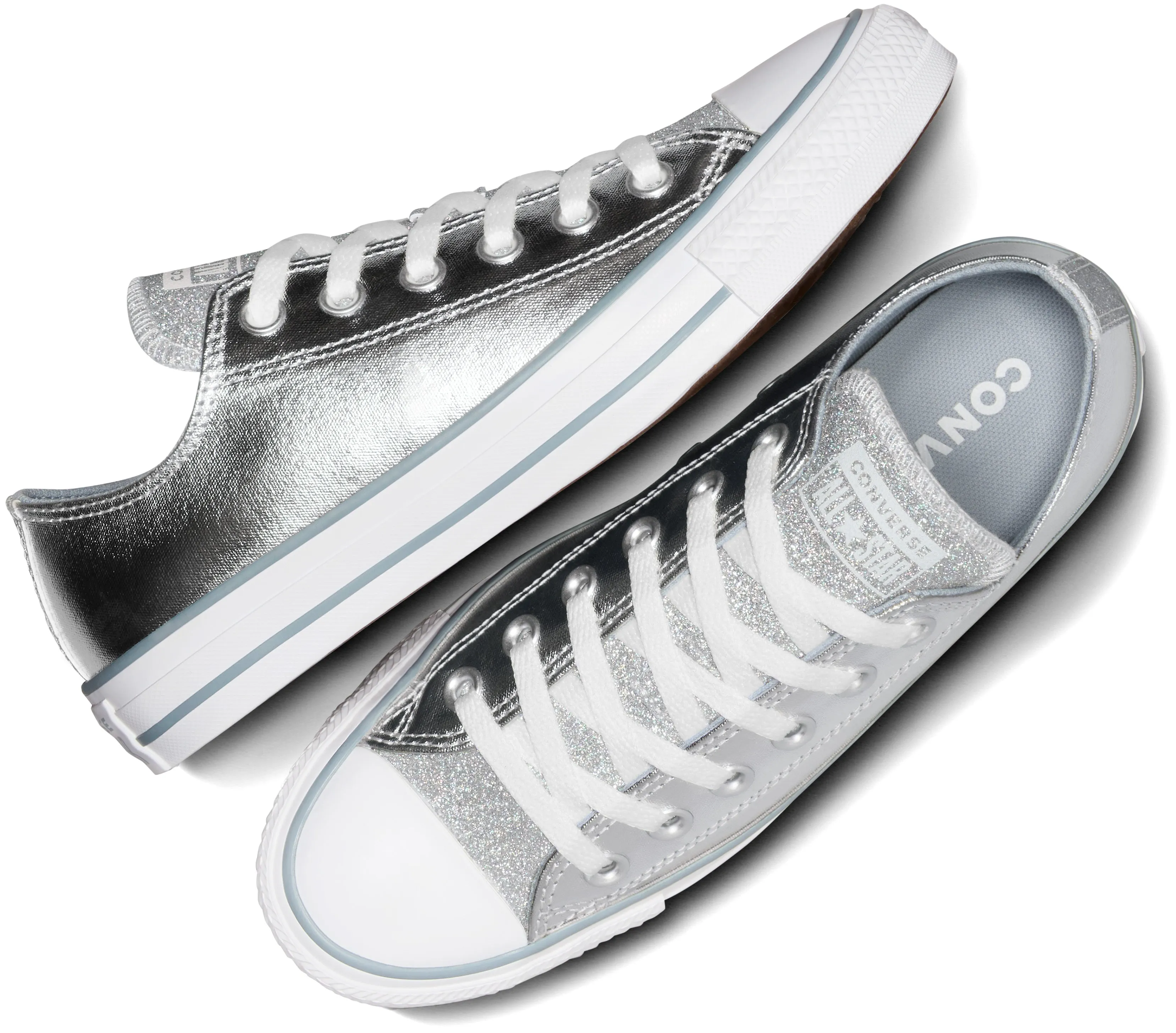 Converse Womens Chuck Taylor All Star Low Top Metallic Granite Ultimate Comfort