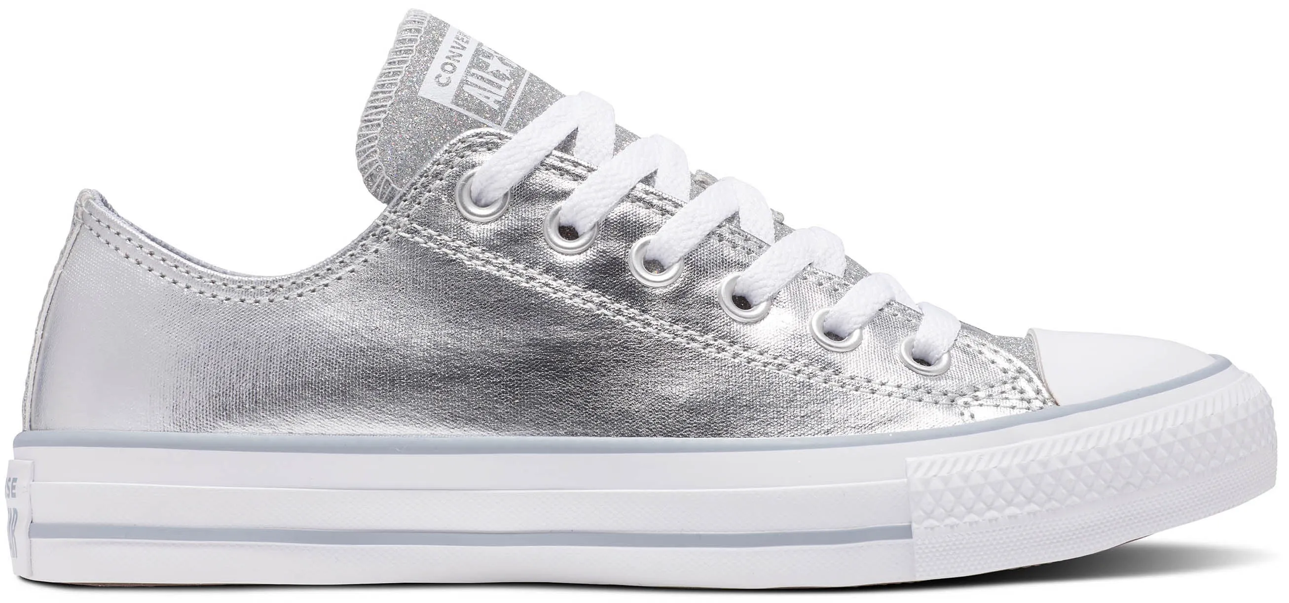 Converse Womens Chuck Taylor All Star Low Top Metallic Granite Anti Slip Tread Design No Hassle