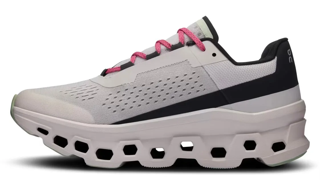 On Running Cloudmonster Frost Black Quick Feel Classic Base