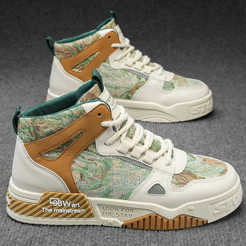 Retro-inspired silhouette Men's Skateboarding Shoes Low Top Flats Sneakers Breathable White Sports Shoes Students Shoes Walking Shoes Chaussure Homme