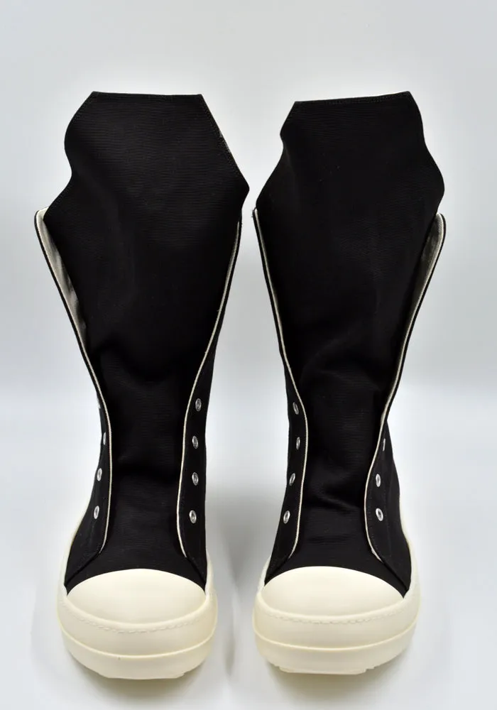 RICK OWENS DRKSHDW DU01D18O6 CB BOOT SNEAKERS BLACK/MILK Modern Utility
