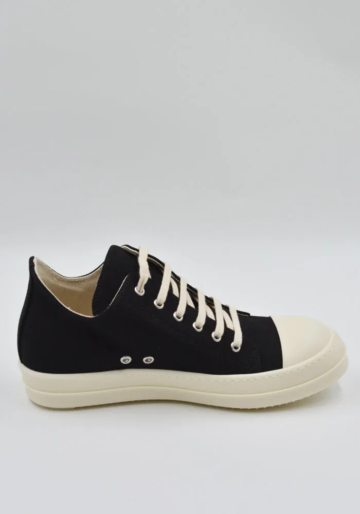 RICK OWENS DRKSHDW DU01E3802 CVS LOW SNEAKERS BLACK/MILK Adaptive design Ergonomic Lasting